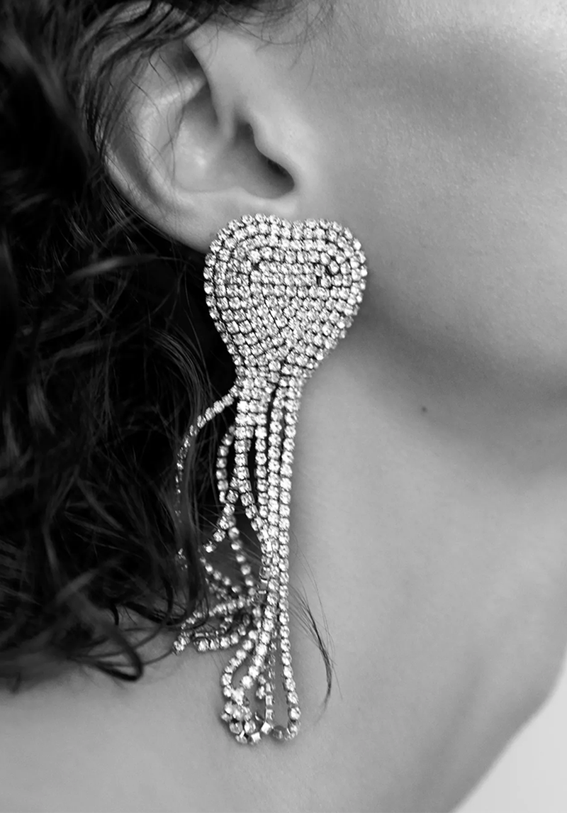 Bead Heart Earrings from Zara