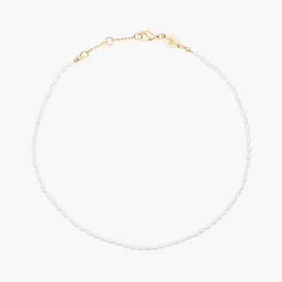 White Wave Pearl Anklet from Anni Lu