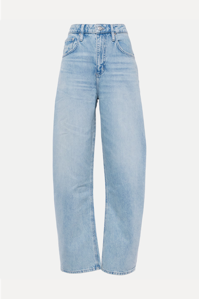 Long Barrel High-Rise Barrel-Leg Jeans from Frame