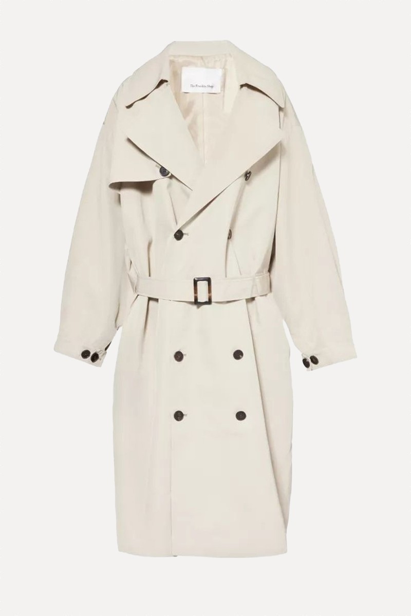 Mavis Collar Regular-Fit Woven Coat from The Frankie Shop