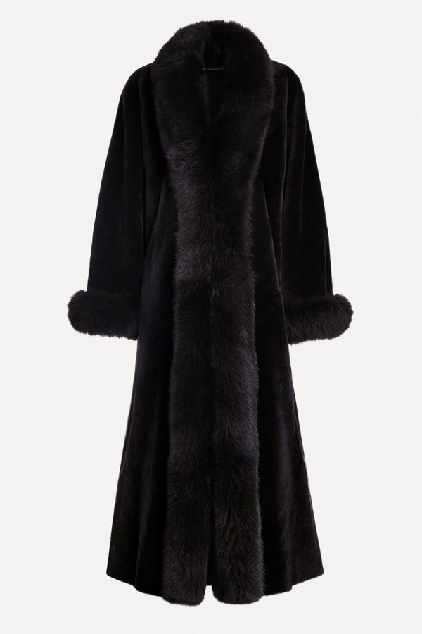 Sima Grand Shearling Coat from Nour Hammour