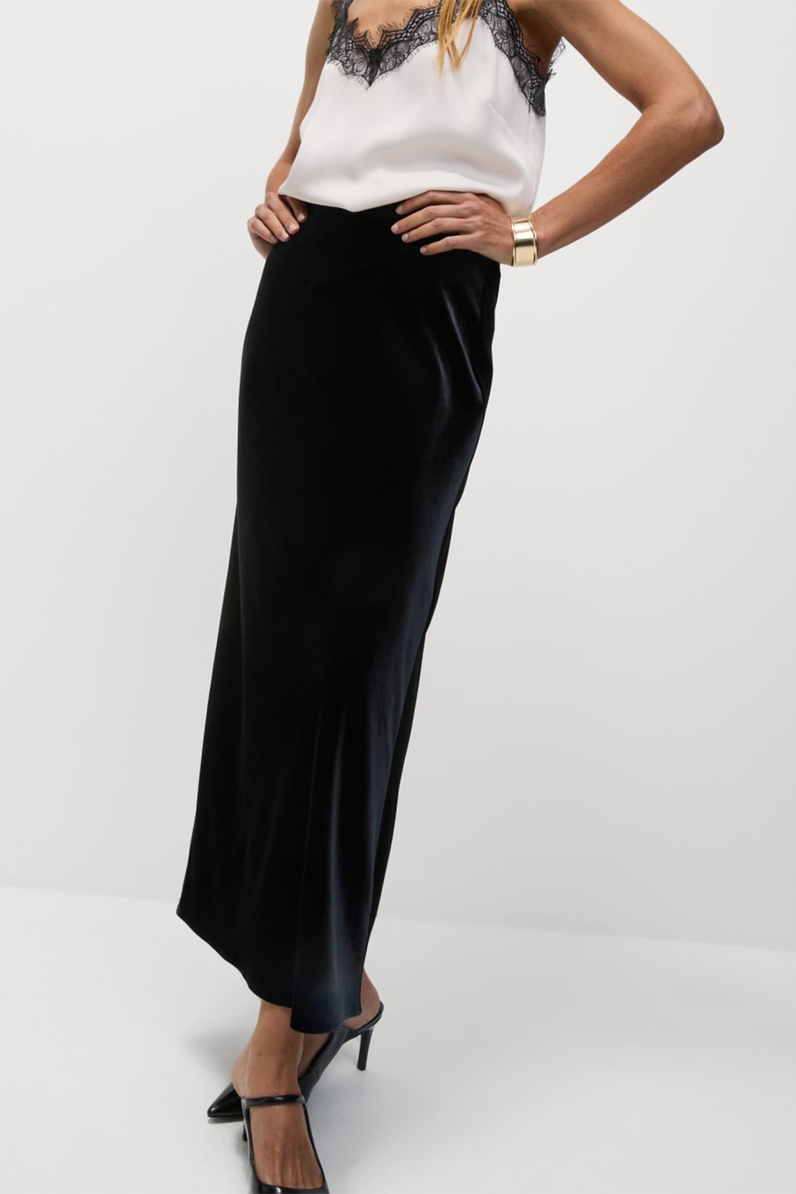 Velvet Midaxi Slip Skirt from Marks & Spencer