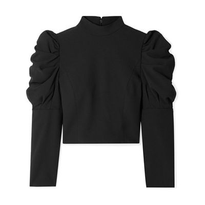 Brenna Cropped Crepe Top from Alice & Olivia