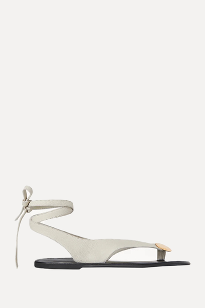 Charm Beach Sandals In Nubuck from The Row