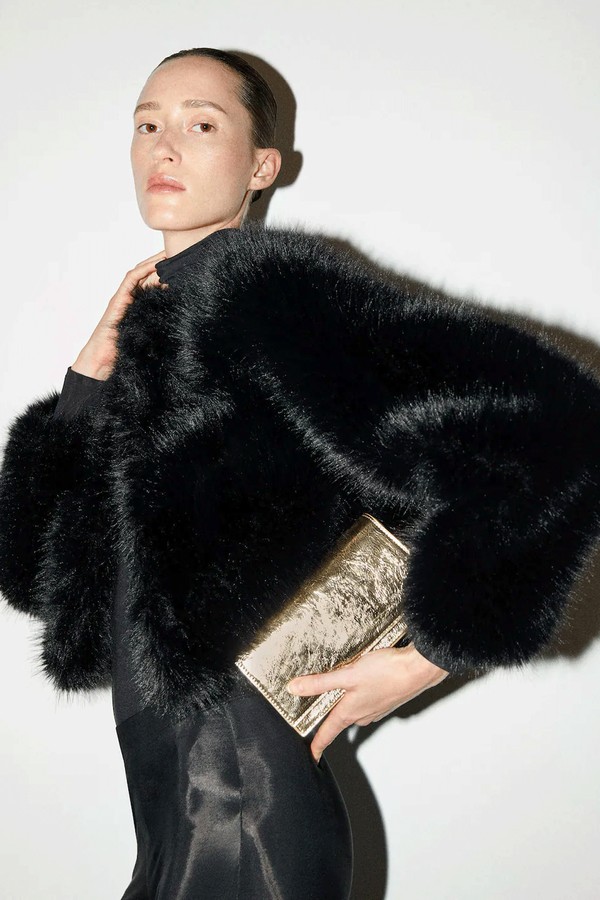 Patent Leather Chain Handbag