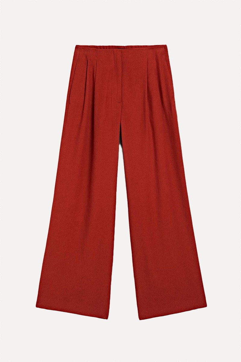 Straight-Leg Trousers With Double Dart Detail from Massimo Dutti