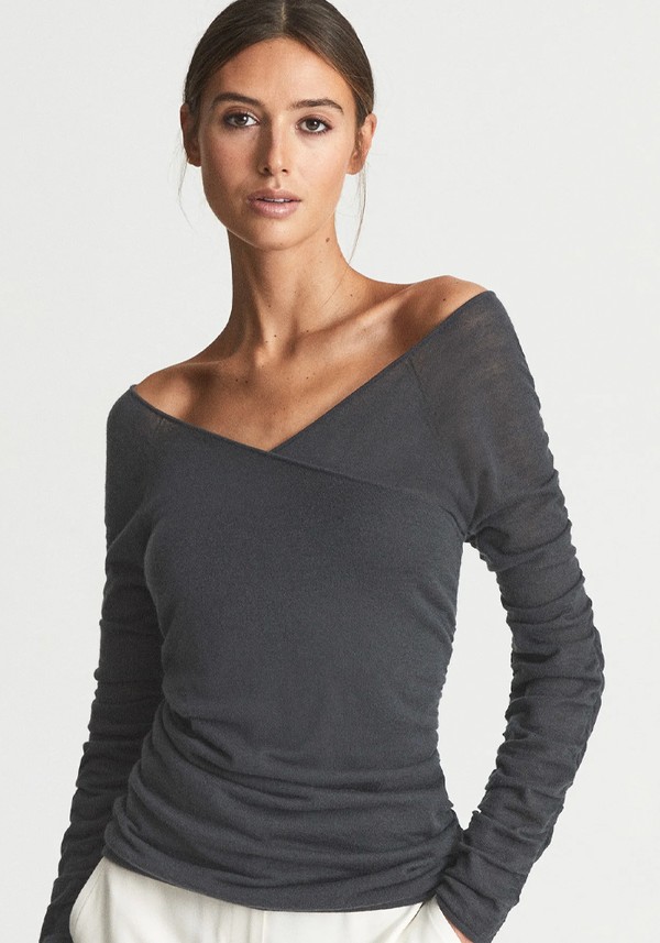 Verity V-Neck Cashmere Blend Top