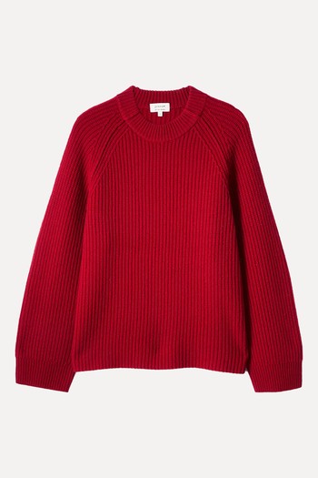 Fishermans Rib Merino Wool Oversized Jumper from Jigsaw