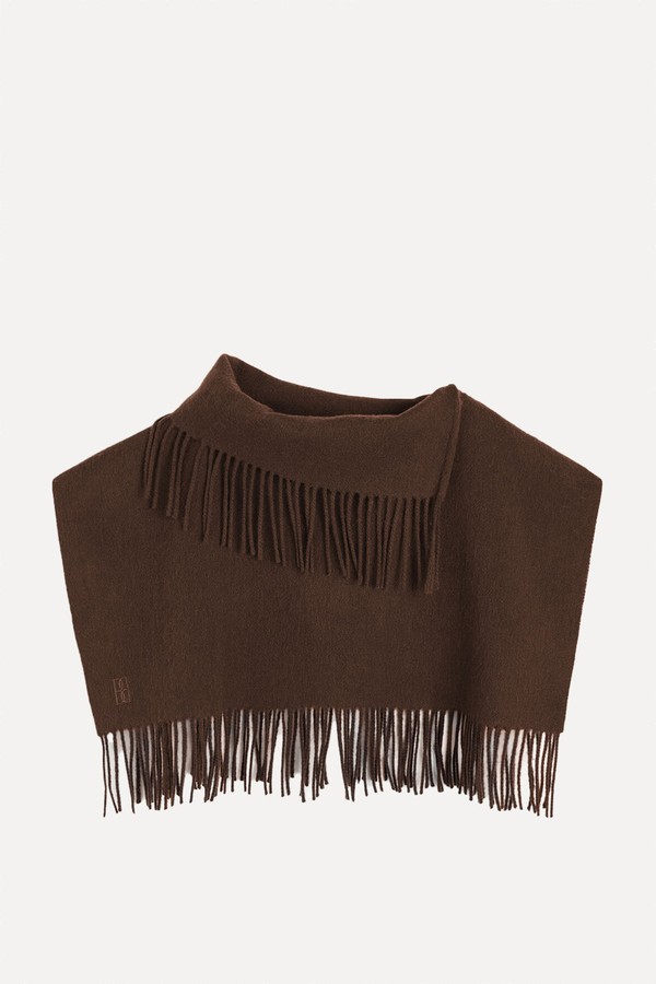 Turtla Wool Fringe Bib from By Malene Birger
