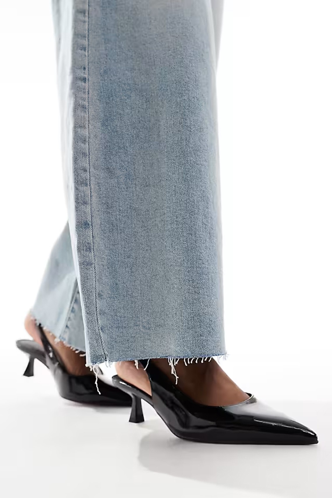 Wide Fit Stroll Slingback Mid Heeled Shoes from ASOS DESIGN