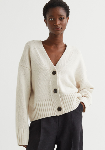 Knitted Wool Cardigan