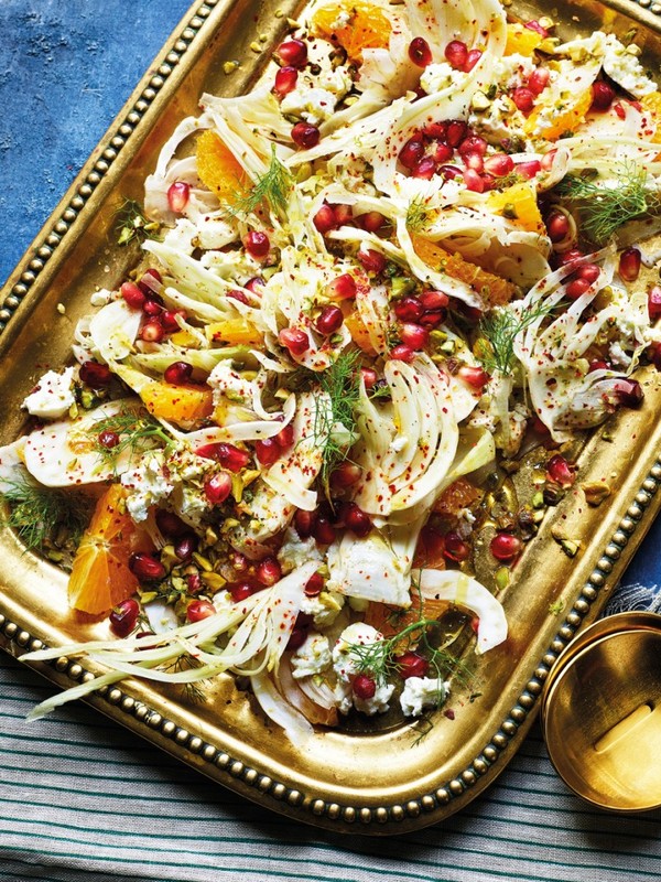 Fennel, Feta, Orange & Pistachio Salad