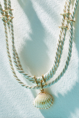 Seashell & Cord Necklace from Stradivarius