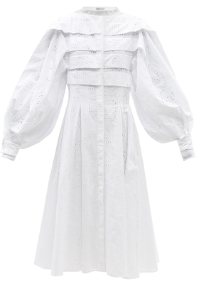 Grand Gestures Broderie-Anglaise Cotton Dress from Palmer/Harding
