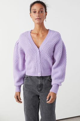 Waffle Knit Wool Blend Cardigan from & Other Stories