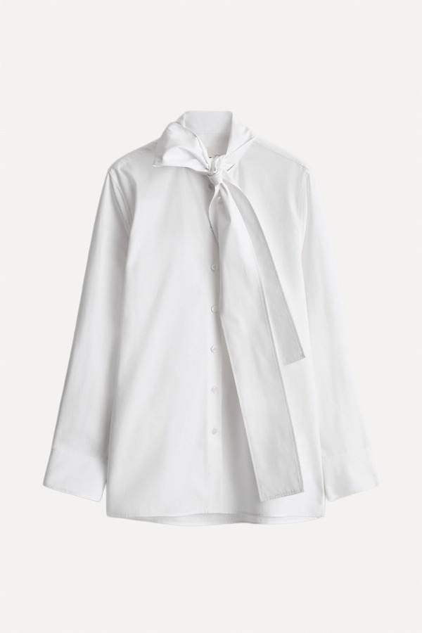 Bow-Detail Cotton Blouse from COS