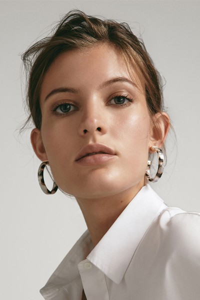 Tortoiseshell Hoop Earrings