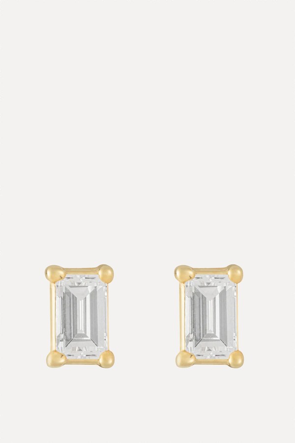 Baguette Diamond Studs from Matilde