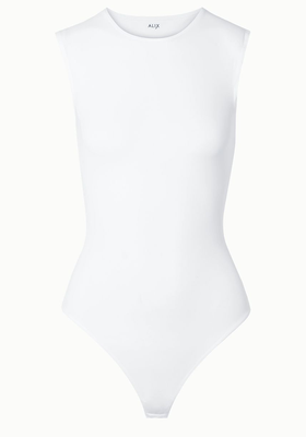 Lenox Stretch-Jersey Thong Bodysuit from Alix NYC