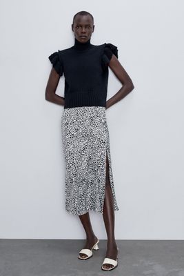 Animal Print Skirt from Zara