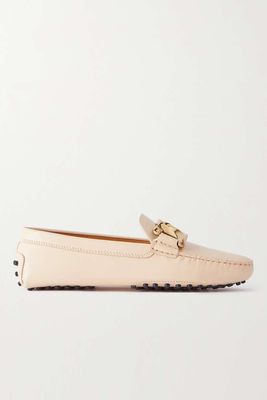 Gommini Embellished Leather Loafers from Tod's