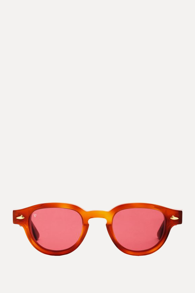 Sei E Mezzo Round-Frame Sunglasses from Sestini Eyewear