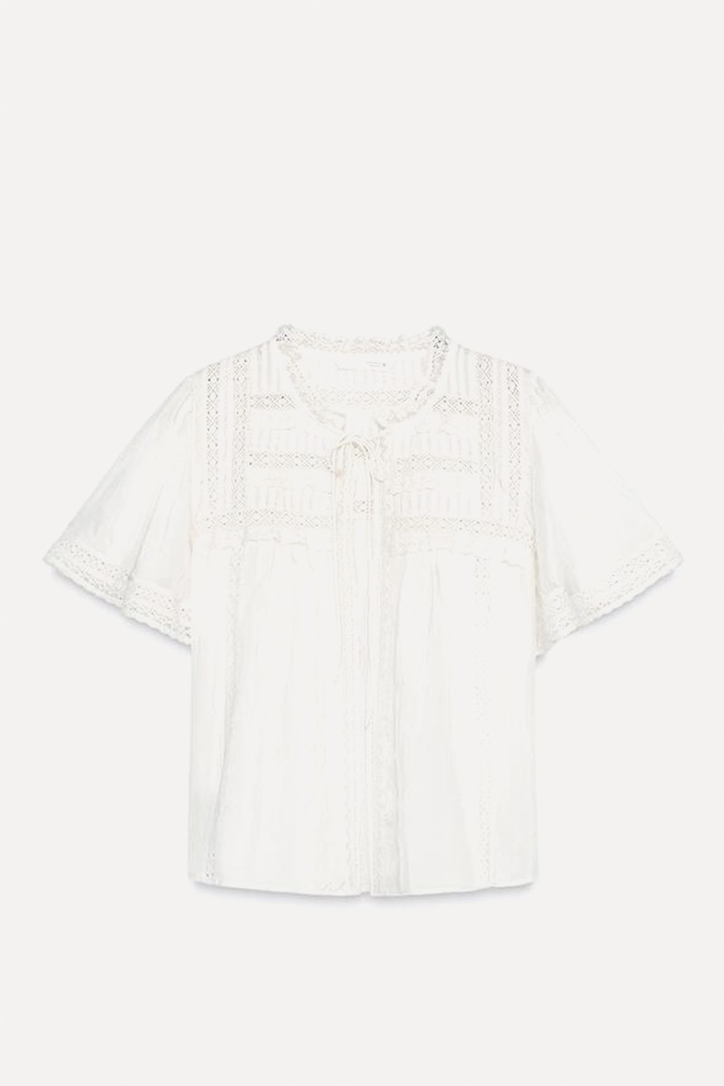 Satin Lace Top from Zara