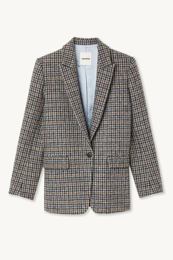 Checked Tailored Jacket from Sandro