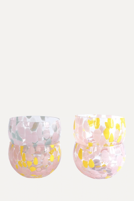 Handmade Confetti Glass Bowls from The Best Room