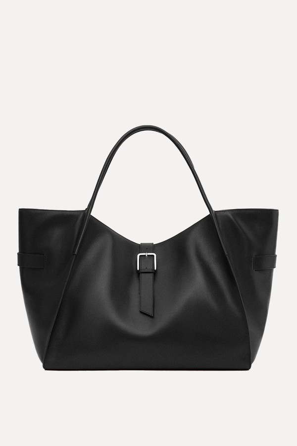 Leather Maxi Shopper Bag