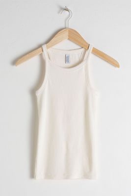 Racer Cut Cotton Tank Top from & Other Stories