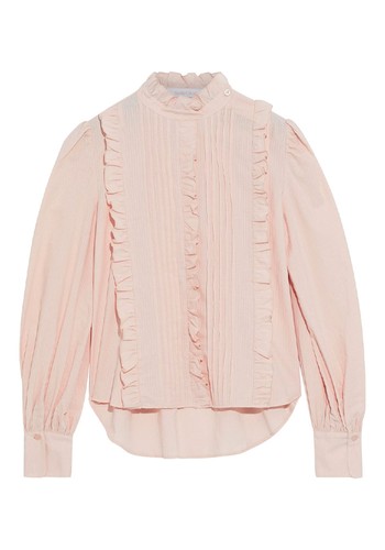 Ruffled Pintucked Cotton Blouse from See By Chloé