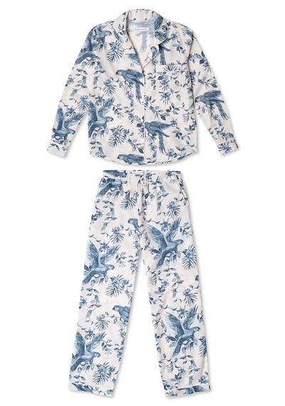 The Bromley Parrot Print Pyjamas from Desmond & Dempsey