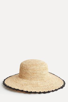 Straw Wide Brim Hat from Marks & Spencer