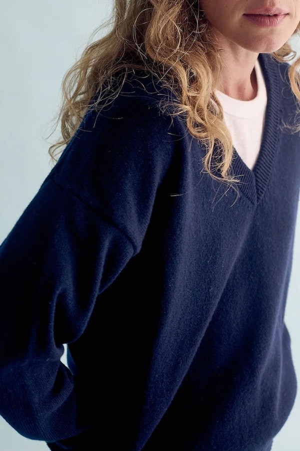 The Relaxed V Jumper from Navygrey