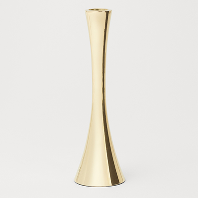 Short Brass Candlestick from H&M