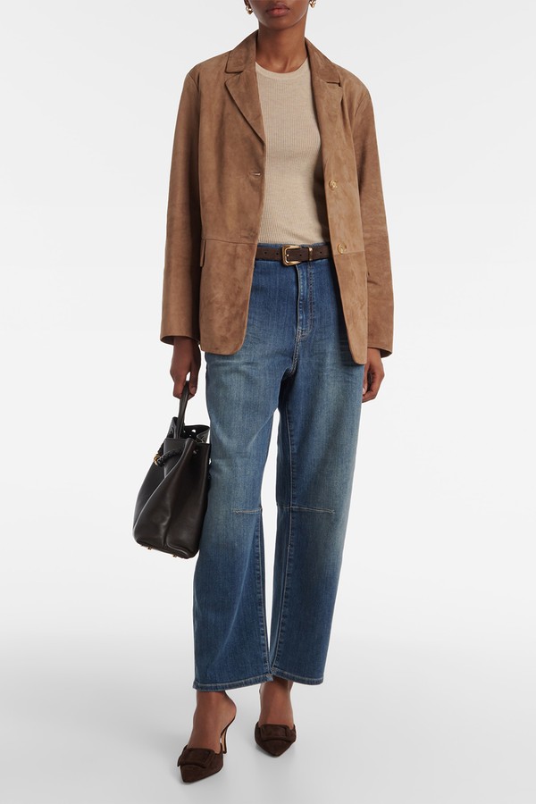 Amsterdam Mid-Rise Barrel-Leg Jeans from AG Jeans
