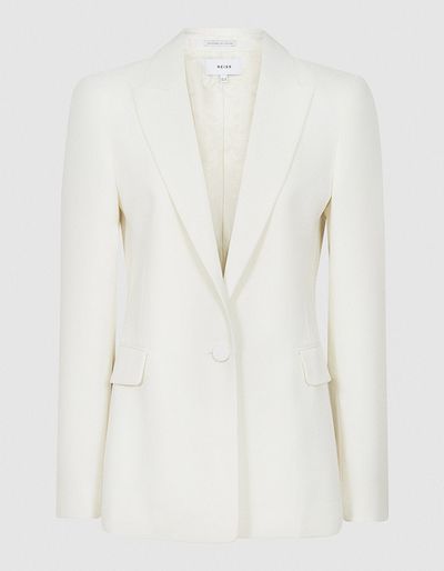 Leigh Wool Blend Tuxedo Blazer from Reiss