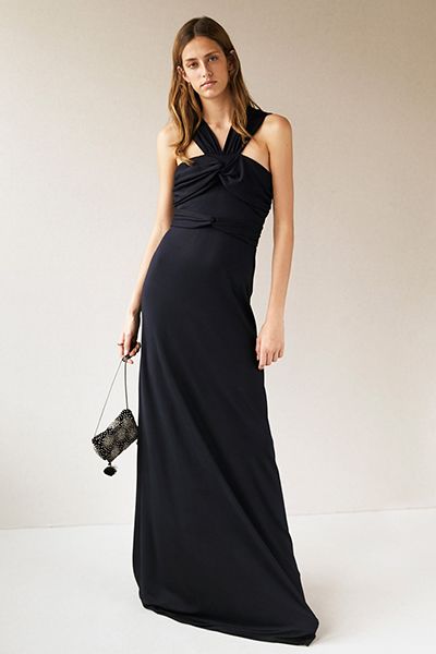 Drape Detail Maxi Dress