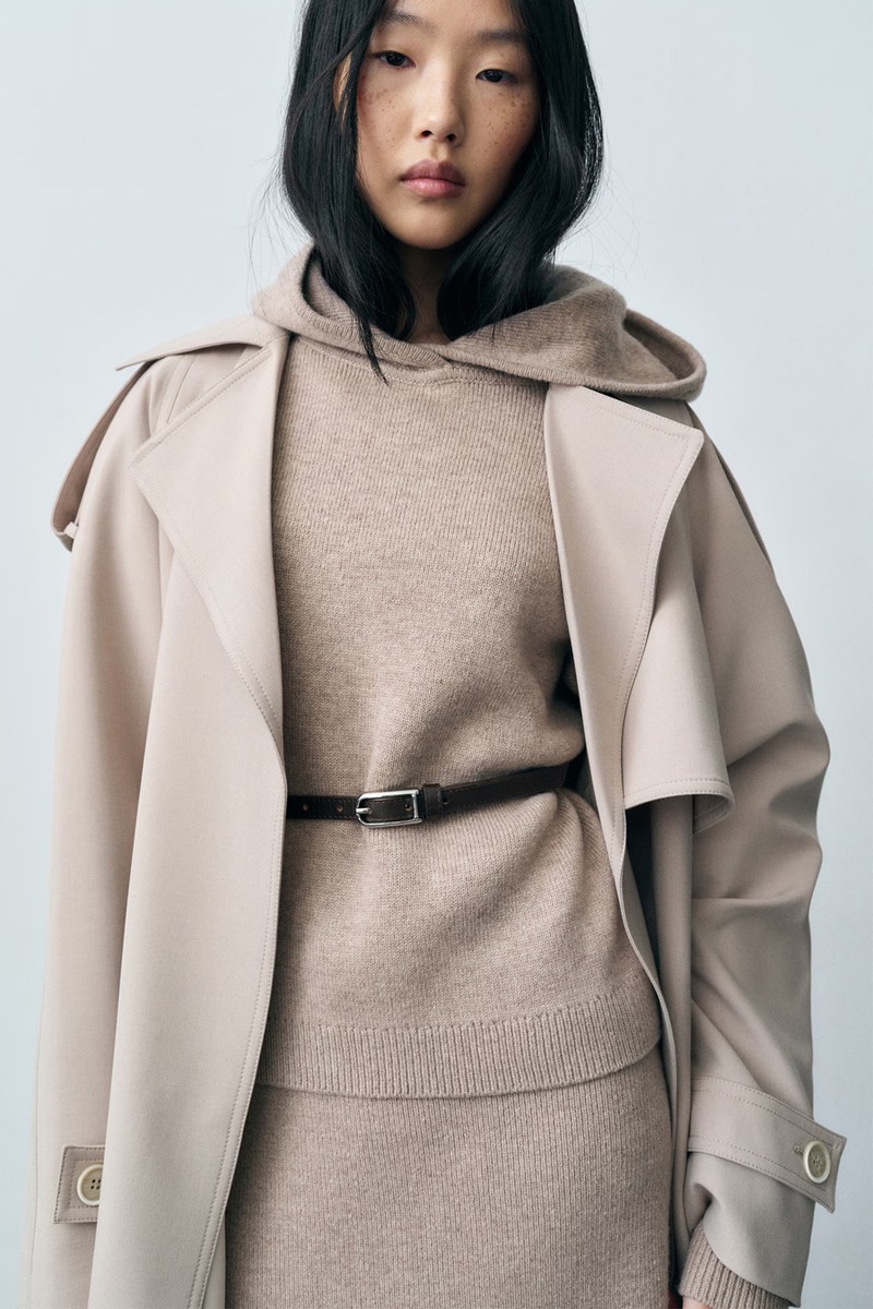  Wool-Blend Hooded Sweater