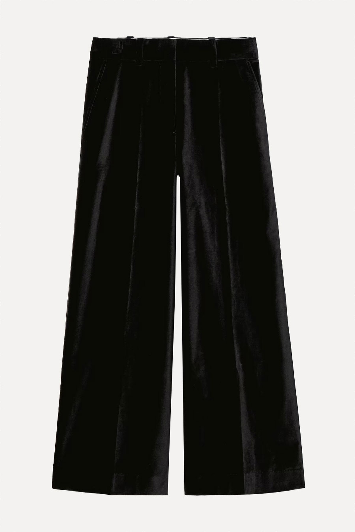 Relaxed Velvet Wide-Leg Trousers from COS