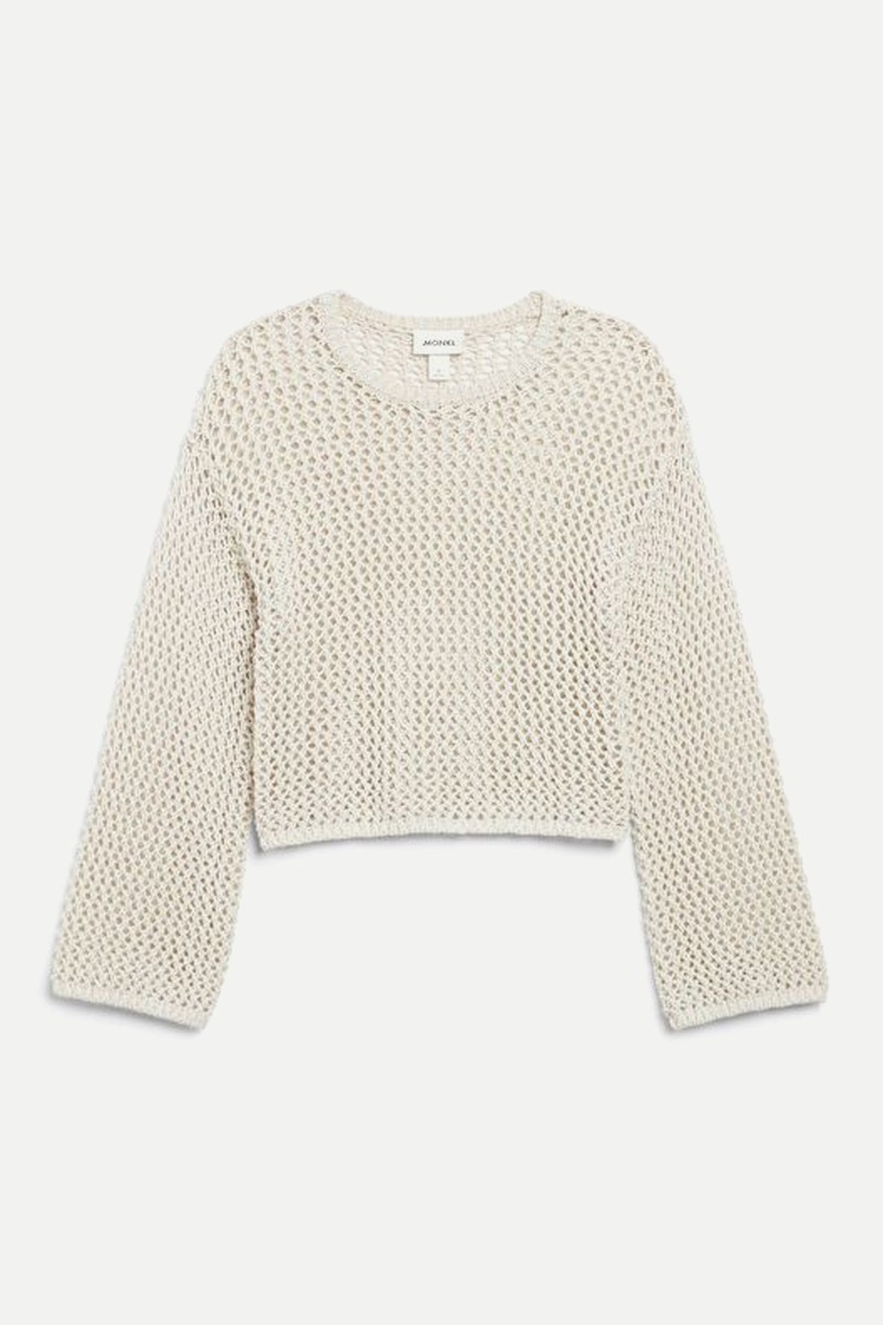 Open Knit Long Sleeved Top from Monki