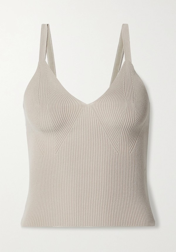 Gunilla Ribbed-Knit Tank from Remain Birger Christensen