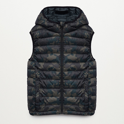 Hooded Quilted Gilet from Mango