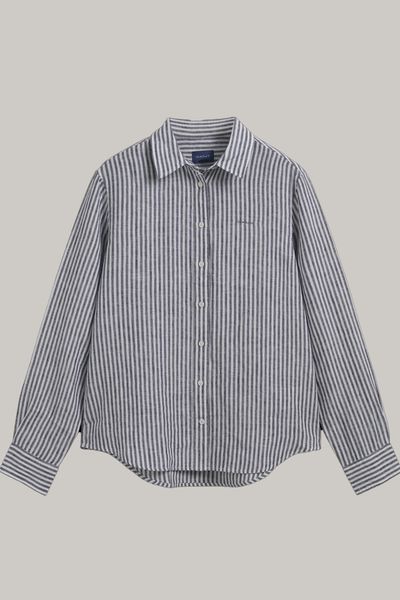 Regular Fit Striped Linen Shirt