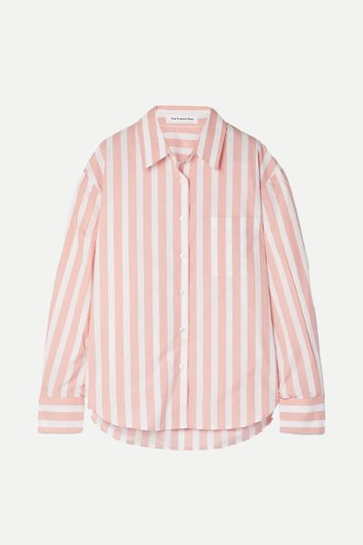 Lui Striped Cotton-Poplin Shirt from The Frankie Shop