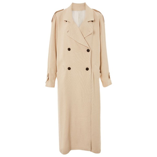 Linen Trench Coat by Boutique