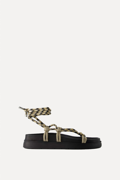 Flat Rope Sandals from Bershka