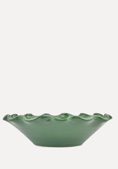 Ruffled Ceramic Bowl 