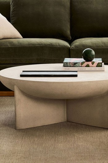 Monti Lava Stone Coffee Table from West Elm